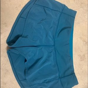 Blue Lululemon Speed up shorts